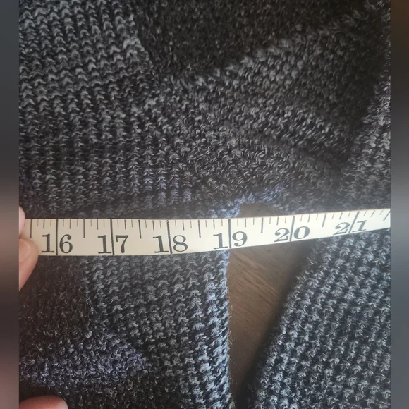 Women's Desigual Navy and Gray Open Front Cardigan Sm - Picture 6 of 7